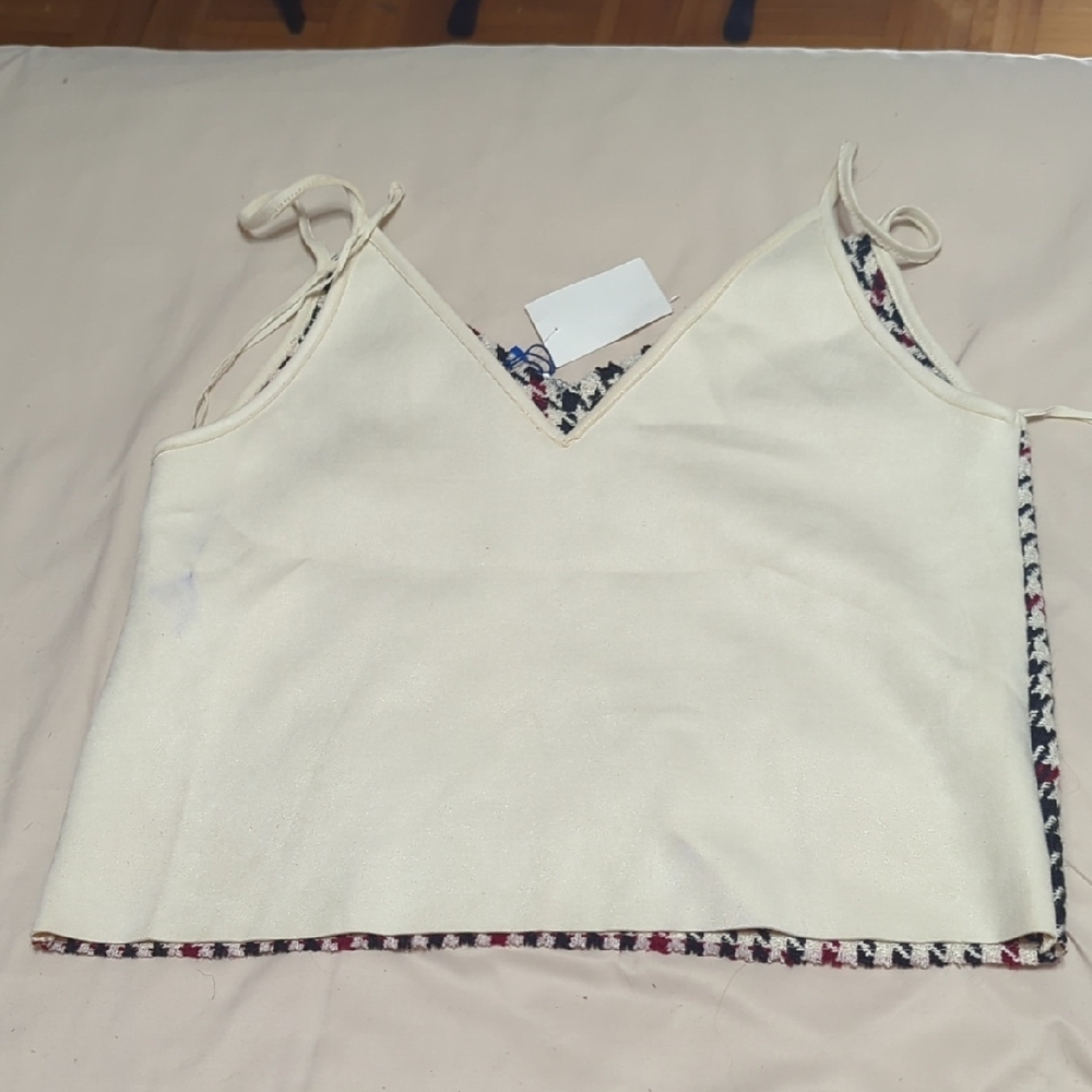 Zara Multicolor Houndstooth Camisole - Picture 7 of 7